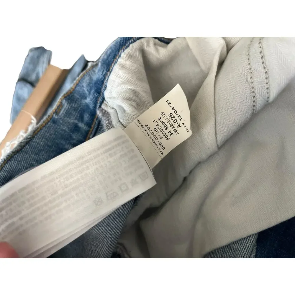Abercrombie and Fitch The 90s Straight Ultra High Rise Jeans Size 18 / 34 Short